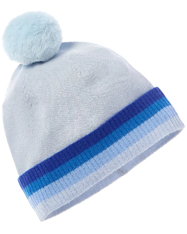 Brodie Cashmere Contrast Stripe Cashmere Hat