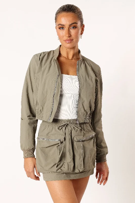 Freddie Two Piece Set - Light Olive