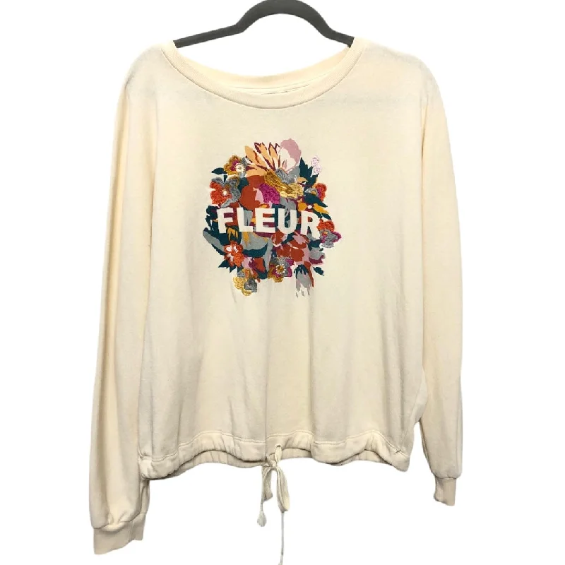 Sweatshirt Crewneck By Saturday/sunday In Cream, Size: M