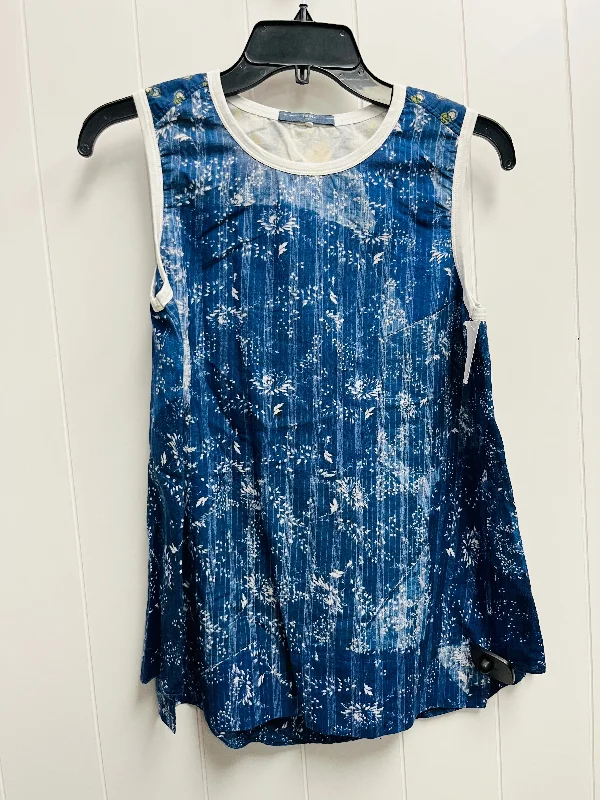 Top Sleeveless By high blue In Blue & Orange, Size: S