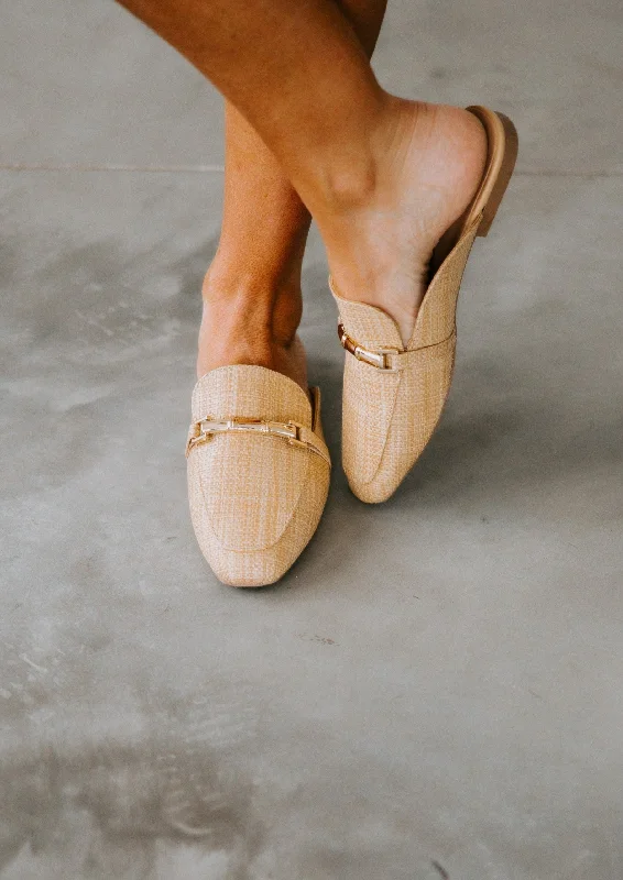 Menlo Raffia Mules