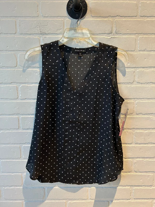 Top Sleeveless By Banana Republic In Black & White, Size: Xs