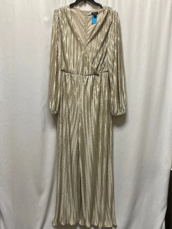 Jumpsuit By Boohoo Boutique In Tan, Size: 1X