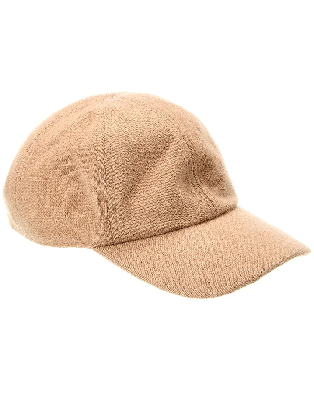 Amicale Cashmere Knit Cashmere Baseball Cap