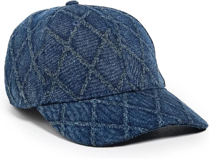 rag & bone Women's Karina Quilted Harlow Denim Baseball Hat