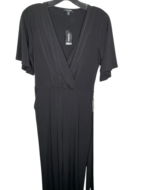 Jumpsuit By Express In Black, Size: Xs