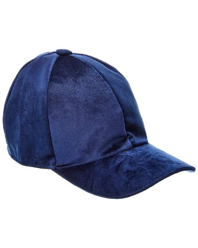 Surell Accessories Velvet Baseball Cap