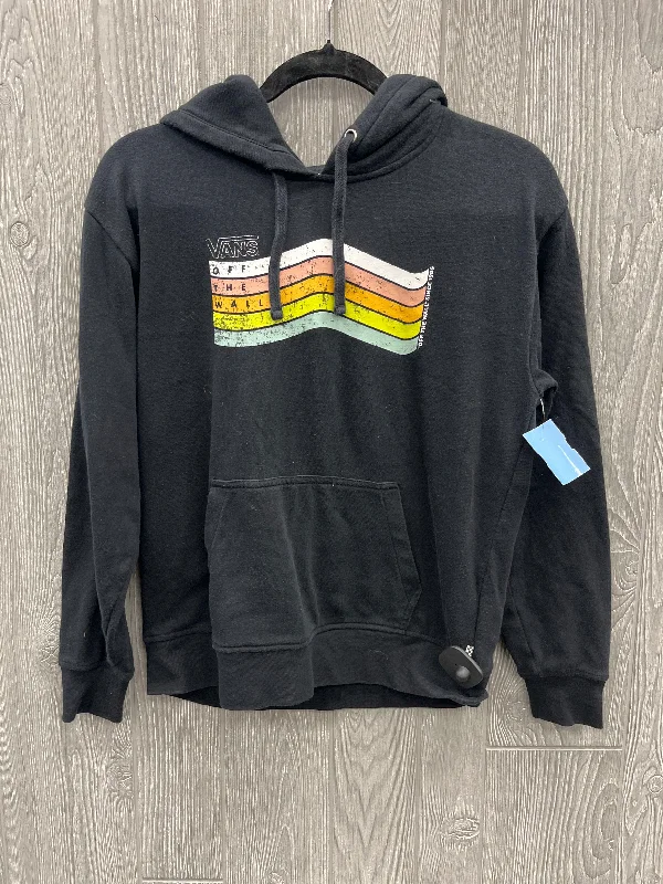 Sweatshirt Hoodie By Vans In Black, Size: Xs