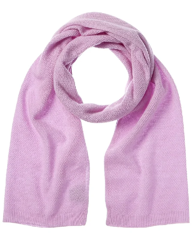 Phenix Lightweight Moss Stitch Cashmere Scarf