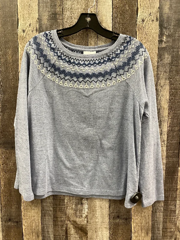 Sweatshirt Crewneck By J. Jill In Blue, Size: Sp