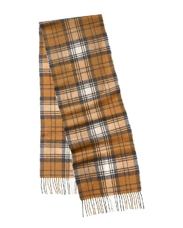 Amicale Cashmere Modern Tartan Cashmere Scarf