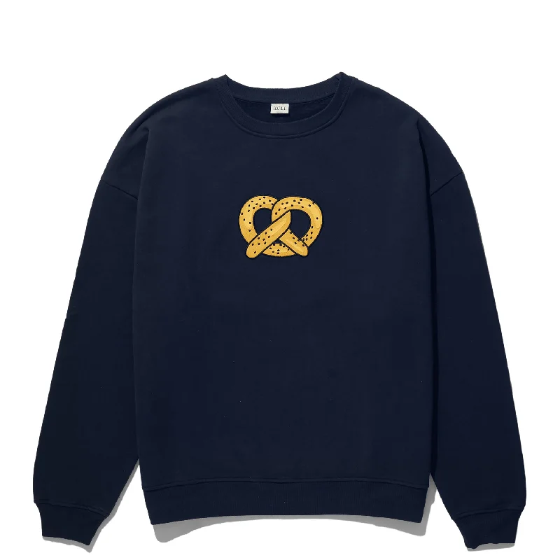 The Oversized Pretzel Sweatshirt - Navy