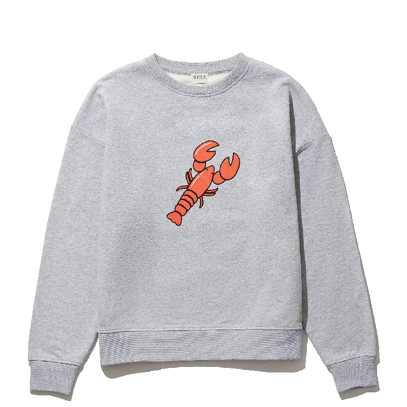 The Oversized Lobster Sweatshirt - Heather Grey