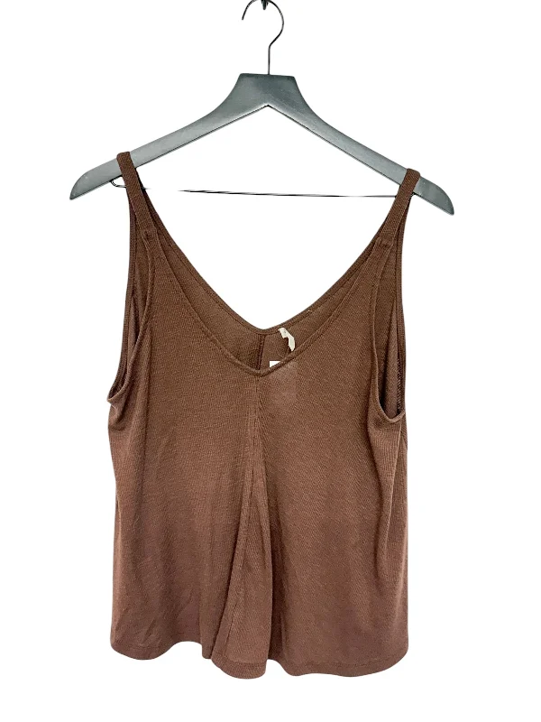 Top Sleeveless By Free People In Brown, Size: M