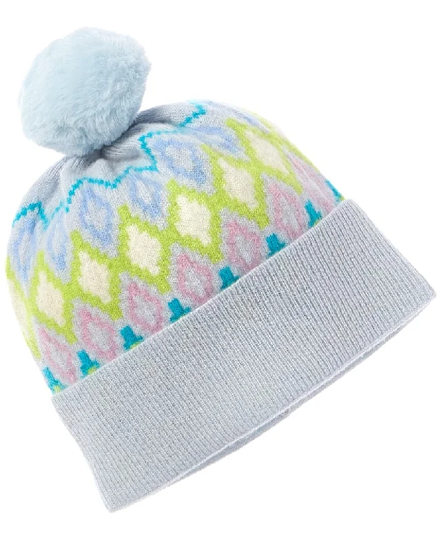 Brodie Cashmere Colourpop Fairisle Pom Cashmere Hat