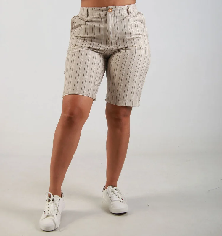 TWILL STRIPE SHORTS – STRIPE