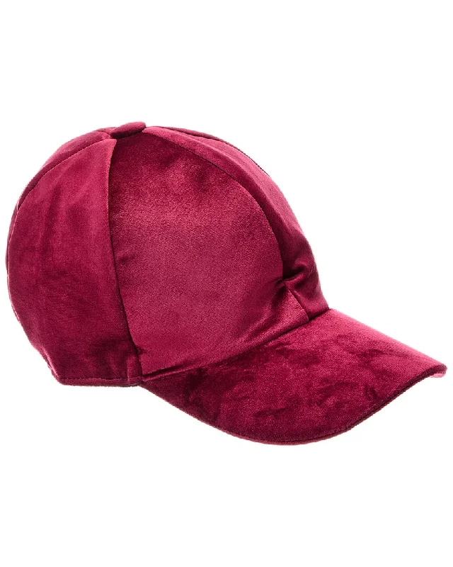 Surell Accessories Velvet Baseball Cap