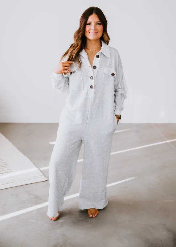 Lea Oversized French Terry Jumpsuit