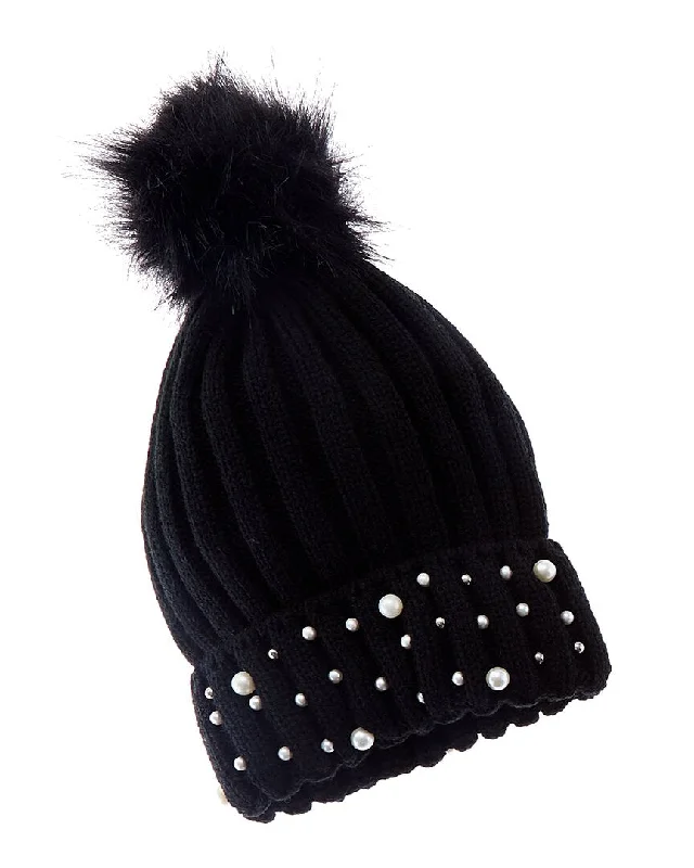 Surell Accessories Knit Ribbed Beanie