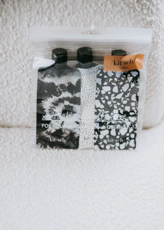 Refillable Travel Pouch Set