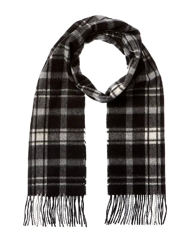 Amicale Cashmere Scottish Plaid Cashmere Scarf