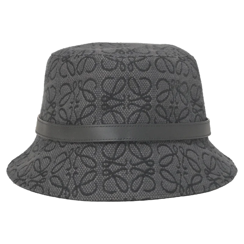 Loewe 59 Anagram Reversible Bob Hat in Grey Cotton