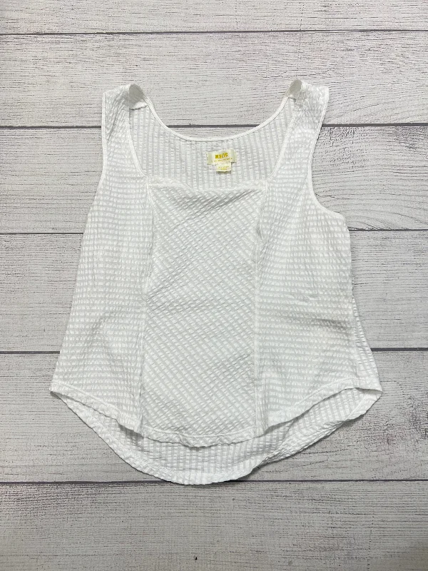 Top Sleeveless By Maeve In White, Size: Xl