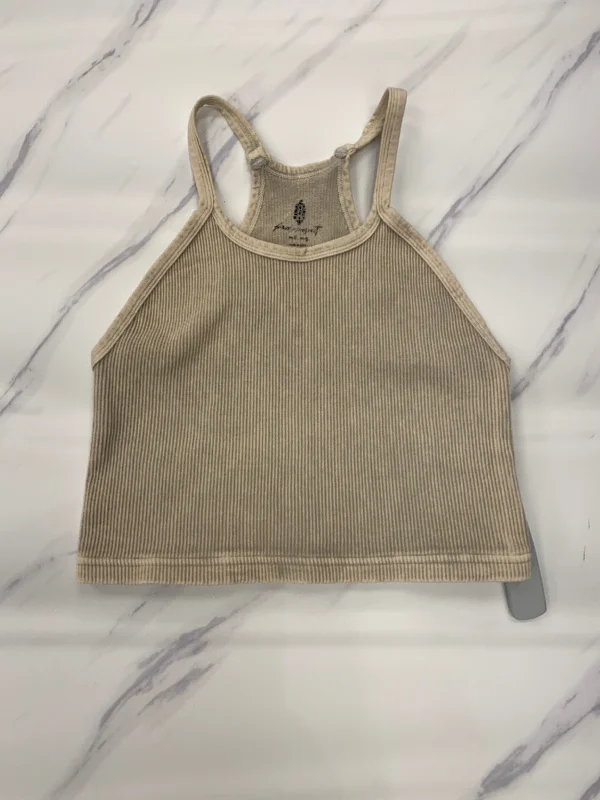 Top Sleeveless By Free People In Tan, Size: M