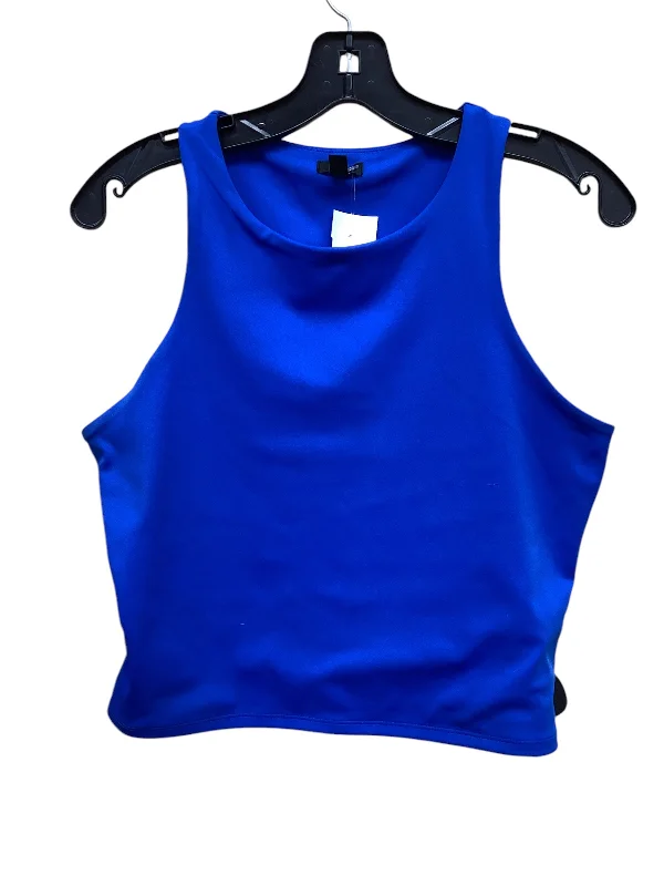 Top Sleeveless By Express In Blue, Size: L