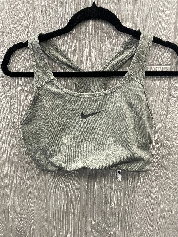 Athletic Bra By Nike Apparel In Grey, Size: L