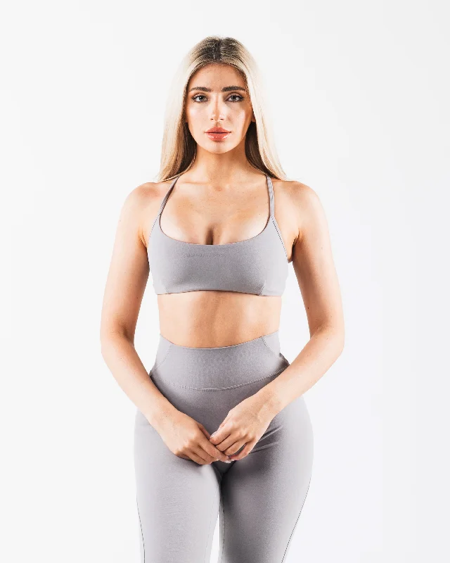 Aura 3 Strap Bra - Smoke