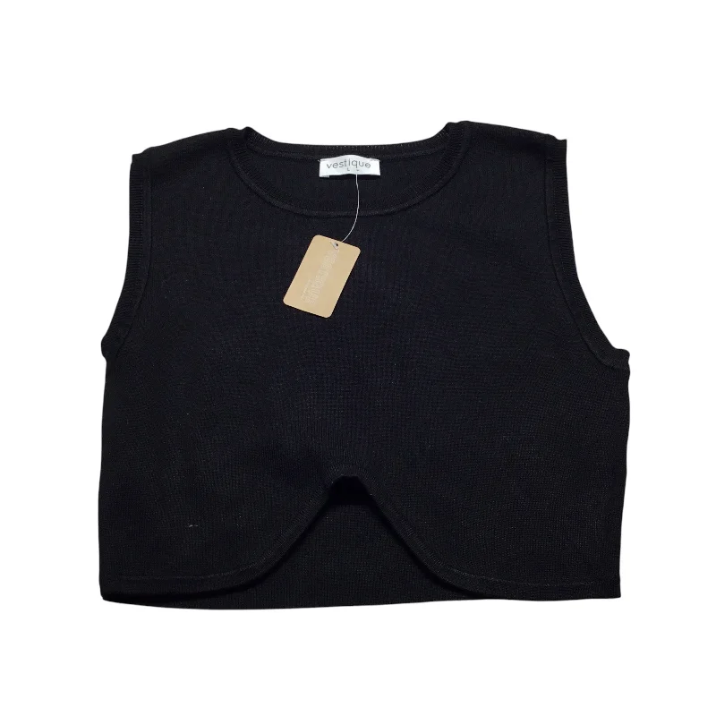 Top Sleeveless By Vestique In Black, Size: L