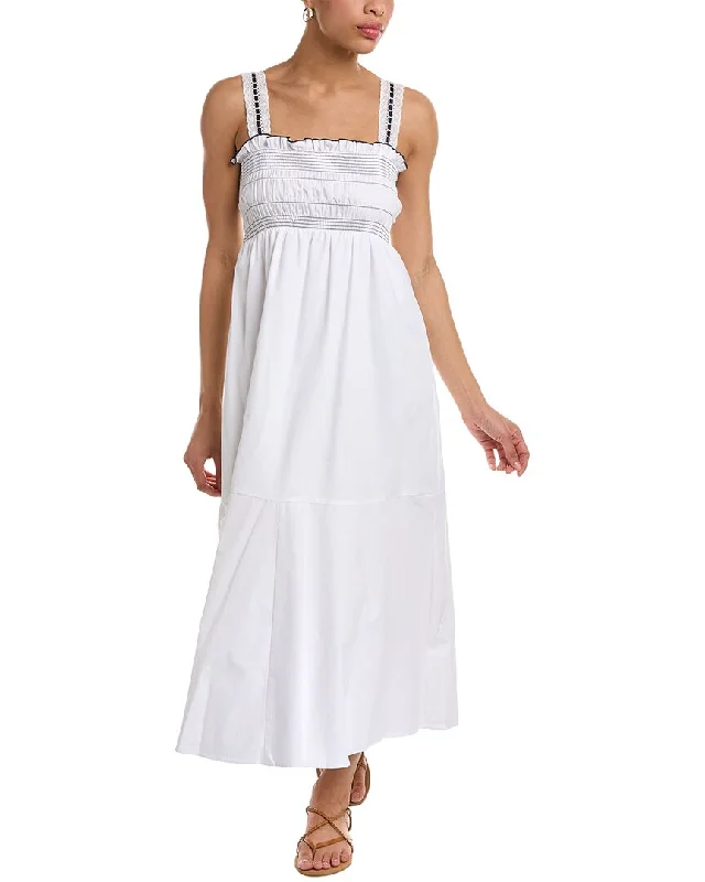 1.STATE Smocked Midi Dress