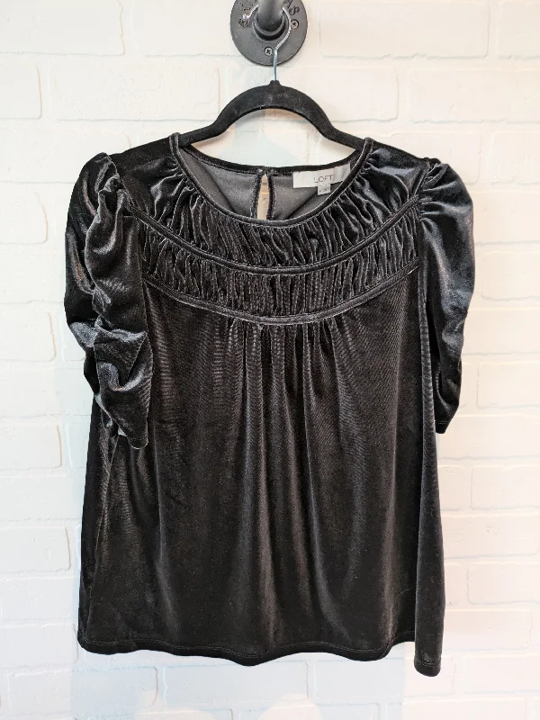 Black Top Short Sleeve Loft, Size M