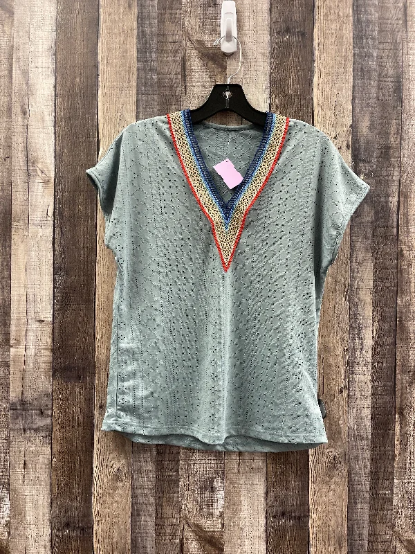 Multi-colored Top Short Sleeve Cmf, Size Xs