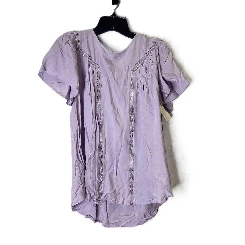 Purple Top Short Sleeve By Jodifl, Size: S