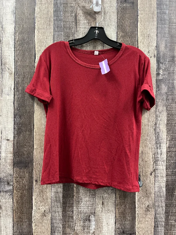 Red Top Short Sleeve Cmf, Size L