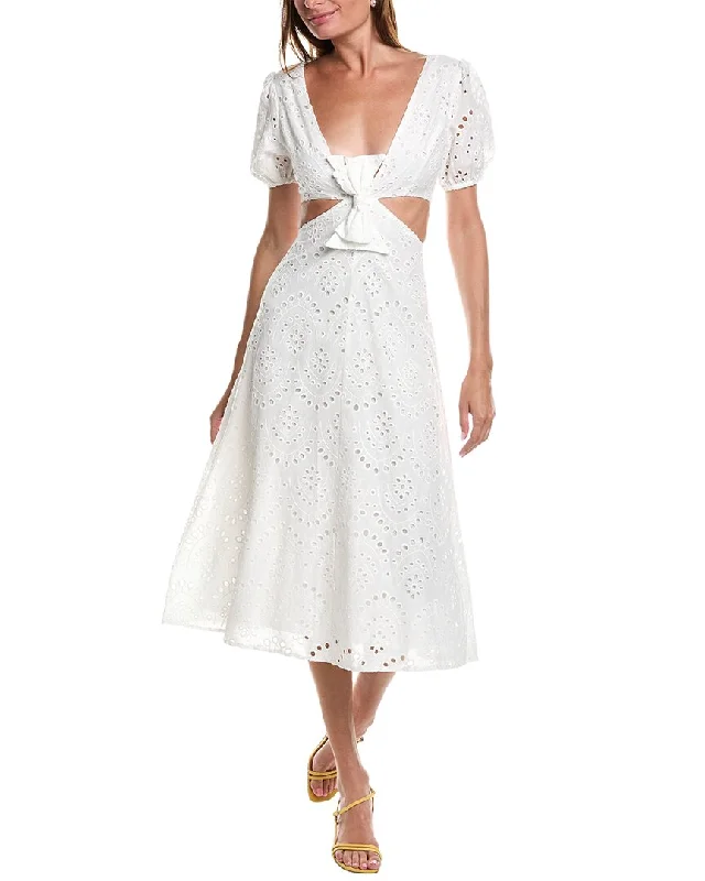 JL LUXE Eyelet Maxi Dress