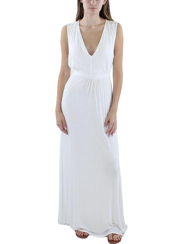 Womens Scoop Neck Long Maxi Dress