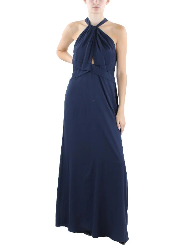 Womens Solid Long Maxi Dress