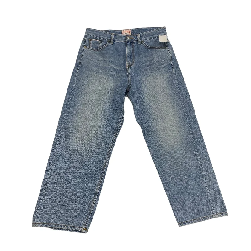 Jeans Cropped By Selvage In Blue Denim, Size: L