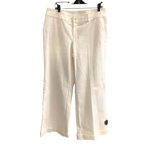 Jeans Designer By St John Collection In White, Size: 14