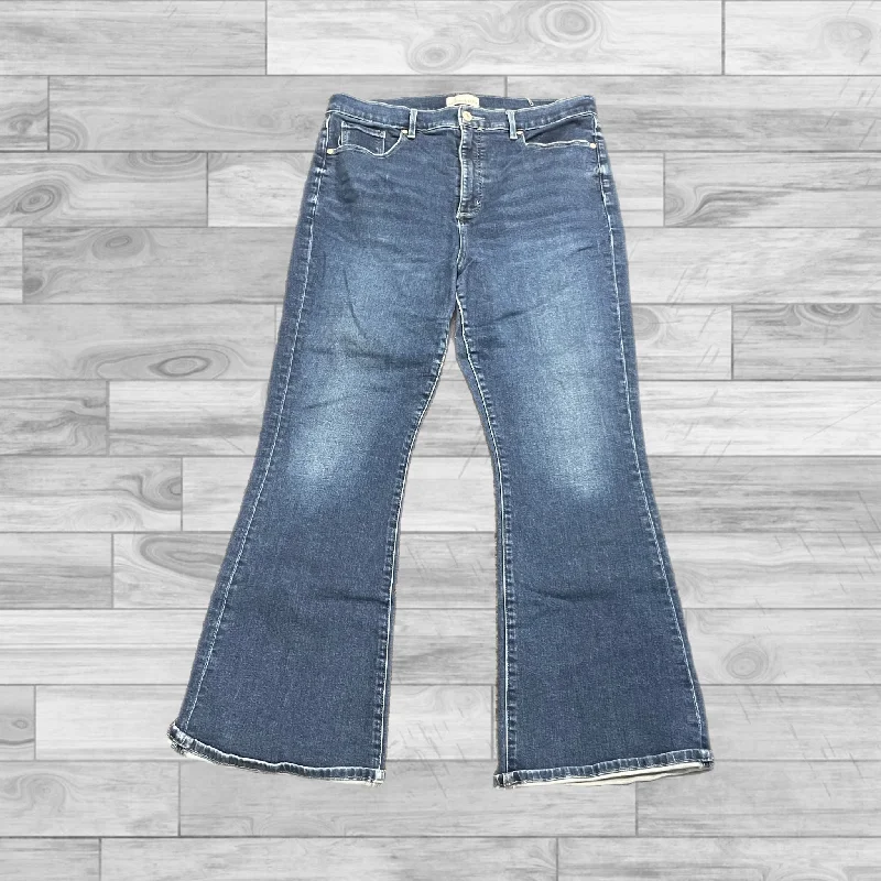 Jeans Skinny By Loft In Blue Denim, Size: 14