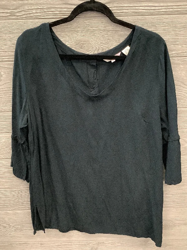 Top 3/4 Sleeve By Levis In Black, Size: 2x