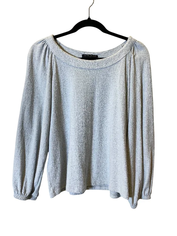 Top Long Sleeve By Banana Republic In Grey, Size: M