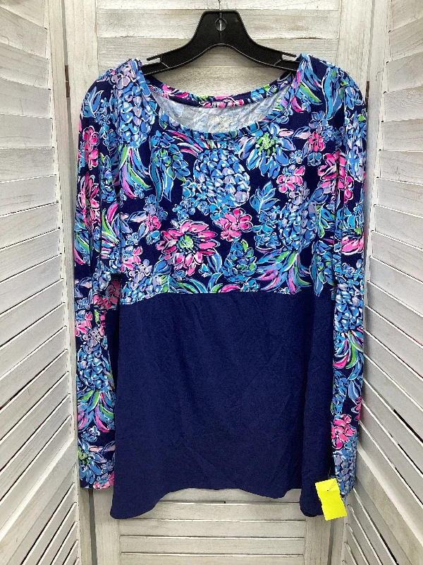 Top Long Sleeve By Lilly Pulitzer In Striped Pattern, Size: Xl