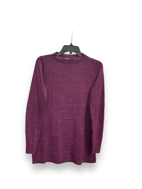 Tunic Long Sleeve By Loft In Purple, Size: S