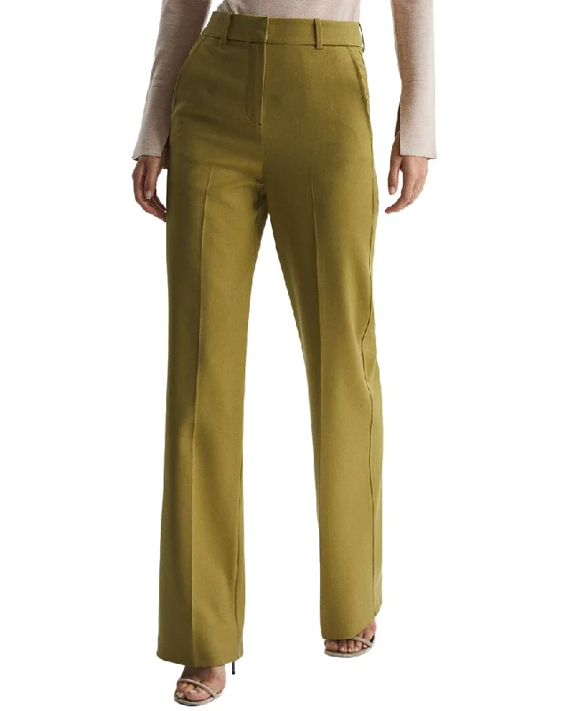 Reiss Iris Wool-Blend Wide Leg Trouser