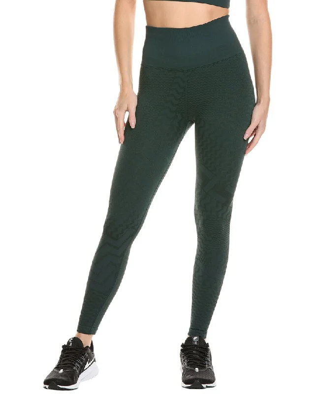 Spiritual Gangster Matte Shine Jacquard Seamless Legging