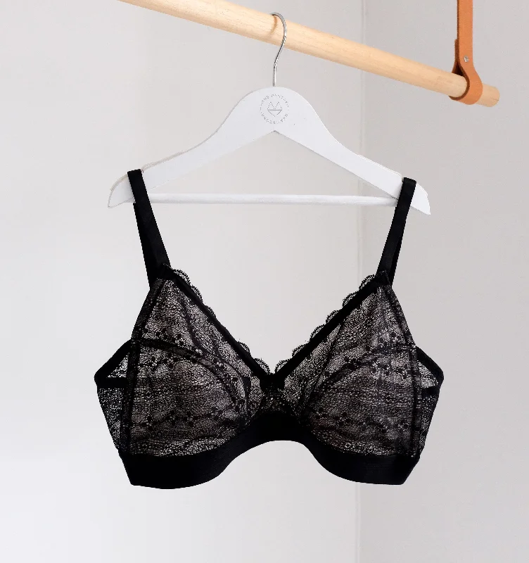 D+ lace triangle [Black]